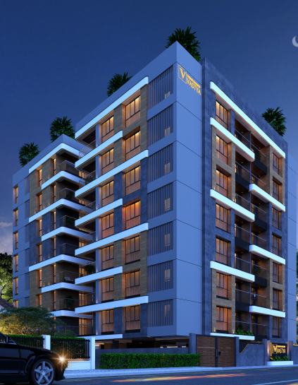 Front elevation of Vrindanand Vastya residential project by MNT Construction in Pallod Farms Baner Pune